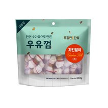 푸짐한 간식 대용량 우유껌 소, 치킨말이, 1개