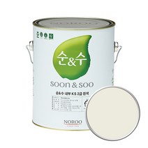 노루페인트 순앤수 KS 2급 벽지 벽면용 수성페인트 4L, 리넨06 NR7016, 1개
