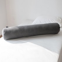 피그먼트 바디필로우 원형 롱쿠션, 다크그레이