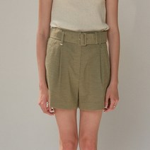 여성용 Wrap buckle short pants