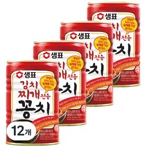 샘표 김치찌개용 꽁치 통조림, 400g, 12개