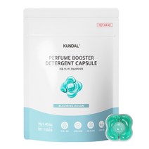 쿤달 시그니처 초고농축 퍼퓸 부스터 캡슐 세탁 세제 블루밍도손향, 40개입, 1개