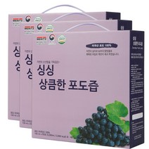 싱싱 상큼한 포도즙, 5000ml, 3개