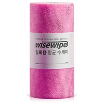 와이즈와이프 향균 위생 롤수세미 핑크, 60개입, 1개