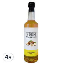 이든 헤이즐넛 시럽, 750ml, 4개