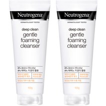뉴트로지나 딥클린 약산성 젠틀 포밍 클렌저, 100g, 2개