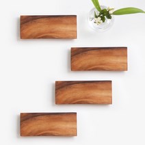 니코트 우드 플레이트 square M, 4개, 단품