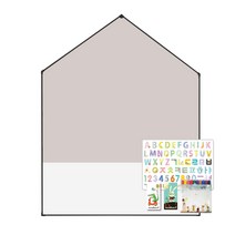 맘스보드 제제하우스애드블랙 자석보드 + 해브 세트, 비비그레이