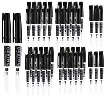 라인플러스 400 화인 화이트 보드 마카, 블랙, 48개입