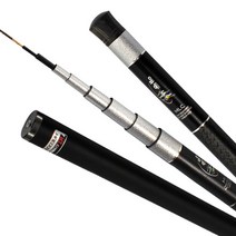 해동 독불장군3 26칸 민물 낚시대, 실버 + 블랙