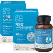 지큐랩 일동제약 100억 생유산균 골드 30g, 60정, 2개