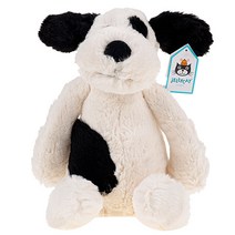 젤리캣 바쉬풀 강아지 M, 블랙 크림