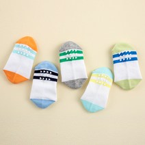 롤리트리 키즈 유아동 미끄럼방지 양말 5켤레