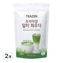 티젠 프리미엄 말차 파우더, 500g, 2개