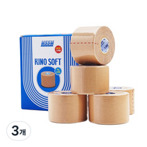 MSSM 키노소프트 근육테이핑 면테이프 베이지 5m, 1개입, 3개