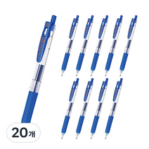 제브라 사라사클립볼펜 0.3mm, 블루, 20개