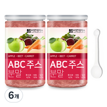 부영한방약초 풋사과 비트 당근 ABC주스 분말 170g x 2p + 계량 스푼 세트, 6개