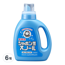 샤본다마 스노르 액상세제 본품, 1000ml, 6개