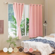 컬러스토리 아일렛 단열 암막커튼