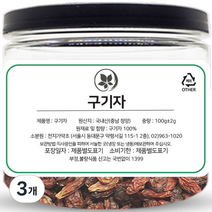 천지가약초 건조 청양 건구기자 열매, 100g, 3개