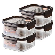 락앤락 비스프리 모듈러 정사각 밀폐용기, 600ml, 4개 대표사진