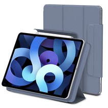 신지모루 마그네틱 폴리오 애플펜슬 커버 태블릿PC 케이스, 라벤더 퍼플