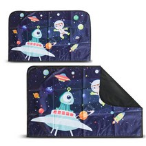 어반카 차량용 자석 햇빛가리개 큐브형, 우주여행, 2개