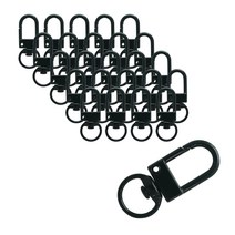 MAME 도금 D고리, 블랙, 25개