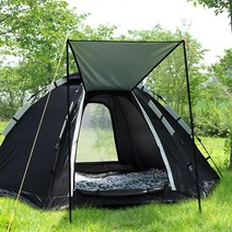 밴프 베라 돔 텐트 CT032 + 폴대 2p, 블랙, 5~6인용