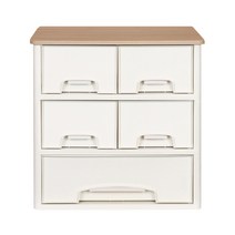 리빙스마일 우드 3단 트윈2일반1 서랍장, 랜덤발송