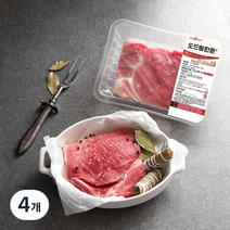 도드람한돈 1등급 앞다리 보쌈용 (냉장), 500g, 4개