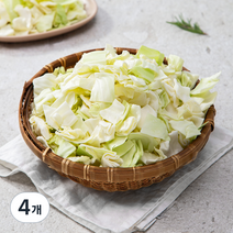 곰곰 사각썰기 양배추, 1kg, 4개