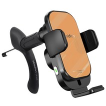 옵시디언 제네시스 G80 핸드폰 고속 무선충전 거치대 RG3 DH BH 1~3세대, CT-W16+CT-H46, 카멜