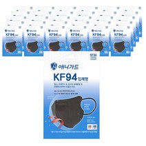 애니가드 데일리 입체형 미세먼지 마스크 블랙 대형 KF94, 1개입, 50개