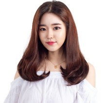 c컬 붙임머리 40cm 195g, 라이트브라운, 1개