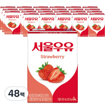 서울우유 멸균딸기우유200ml, 200ml, 48팩