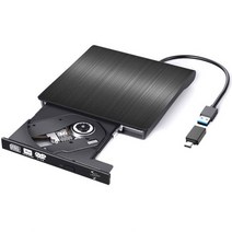 림스테일 USB 3.0 DVD RW 멀티 외장형 ODD   C타입 젠더 세트, LM-19(BK)