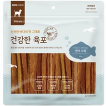 굿데이 건강한 육포 스틱 강아지 간식 300g, 1개, 연어