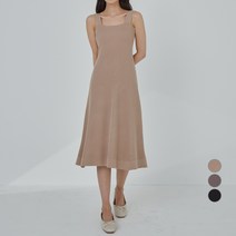 아피나르 스퀘어넥 민소매 원피스