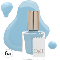델리뷰티 딥시럽 루어인무드 네일컬러 매니큐어, MSY14 아르틱 아이스, 10ml, 6개