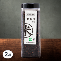 도정공장 유기농 찰흑미, 1kg, 2개