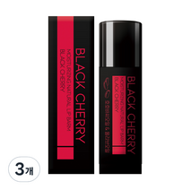 더허브샵 아로마 보습 립밤 4.8g, 블랙체리, 3개