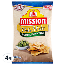 미션 나초칩 라운드, 500g, 4개