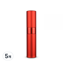 플라카 휴대용 간편한 향수 공병 8ml, 레드, 5개