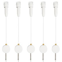 선반나라 캔디 천정 원터치 걸이, 화이트, 5개입