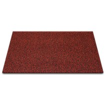순수 코일 현관매트 120 x 50 cm 두께 12mm, 레드 + 블랙, 1개