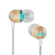 MARLEY Smile Jamaica IN-EAR 1CT 이어폰 EM-JE041, EM-JE041-MNC, 화이트 + 민트