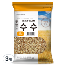 건강한밥상 맛있는 수수, 3개, 1kg