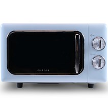 쿠잉 레트로 전자레인지 다이얼식 20L, MC-RSB20A(스카이블루)