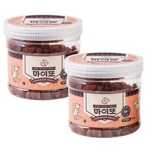 마이또 강아지 수제간식 대용량 300g, 연어큐브, 2개